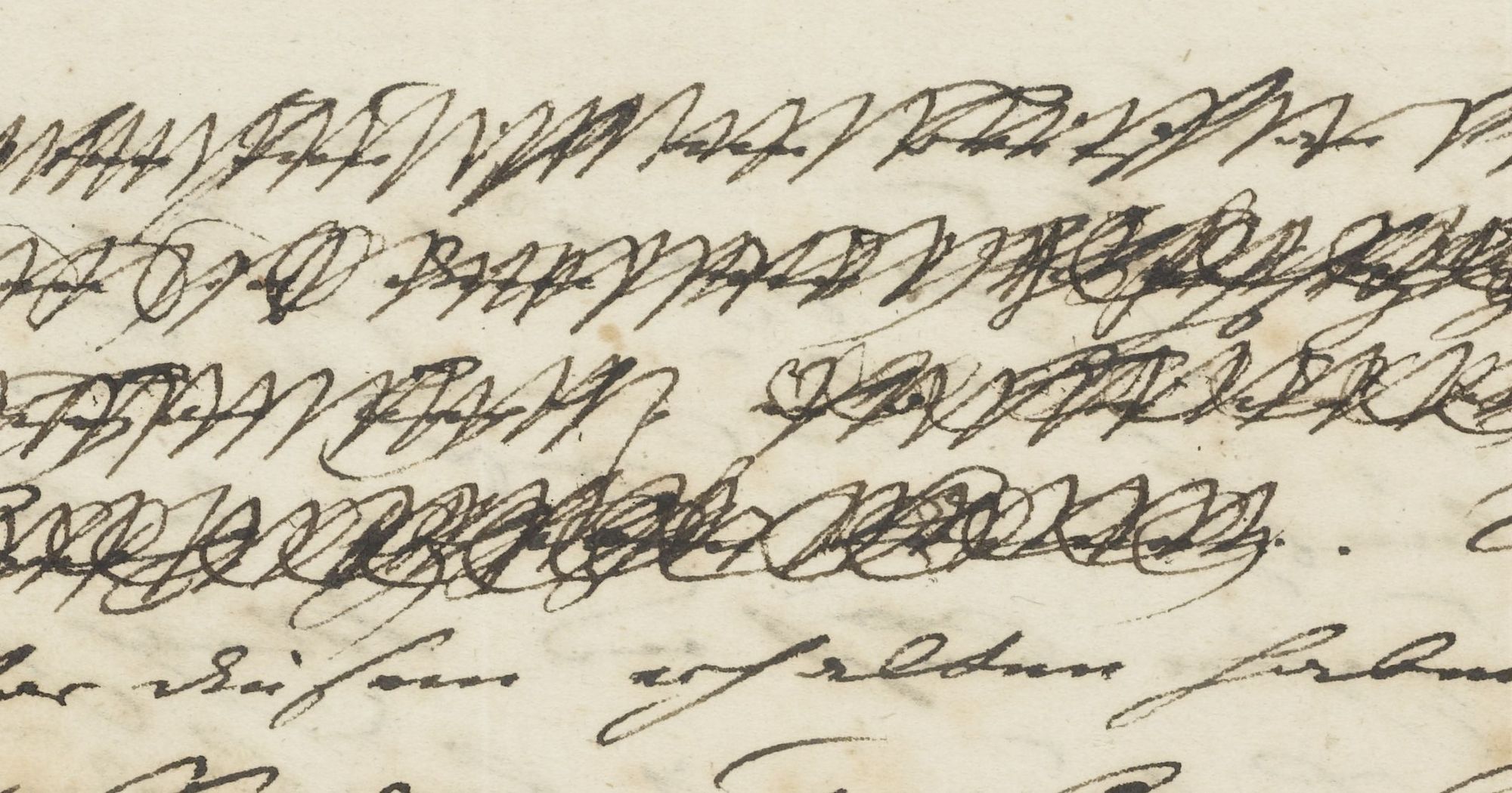 Goethes geschwärzter Brief an seinen Jugendfreund Philipp Christoph Kayser
