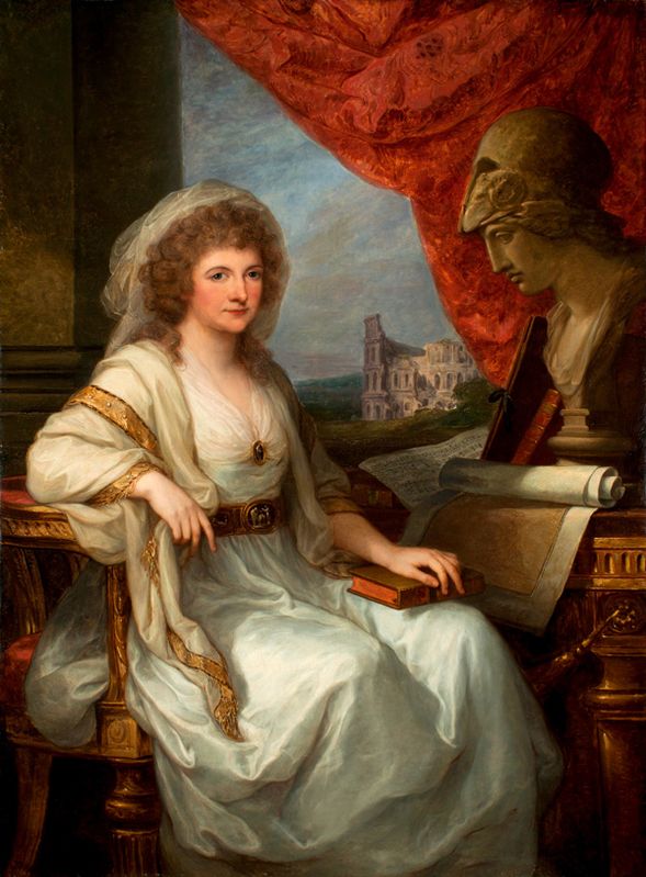 Angelika Kauffmann (1741–1807), Herzogin Anna Amalia von Sachsen-Weimar und Eisenach in Rom, 1789, Klassik Stiftung Weimar, Dauerleihgabe S.K.H. Prinz Michael von Sachsen-Weimar-Eisenach